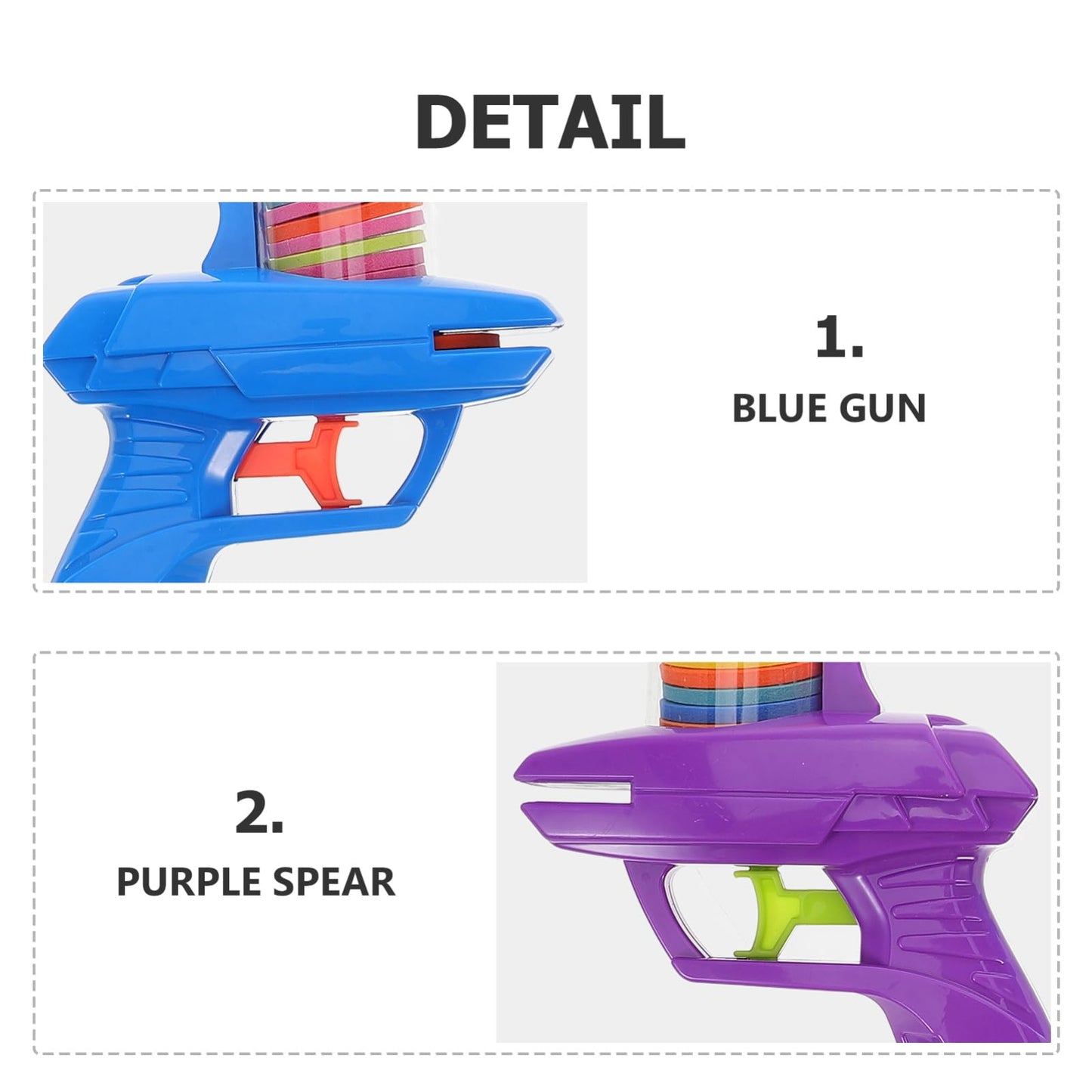 TOYANDONA 2pcs Soft Foam Flying Disc Shooter for Boys and Girls Launchers with Soft Discs Interactive Outdoor Toy for Backyard Fun Family Gatherings and Park Activities