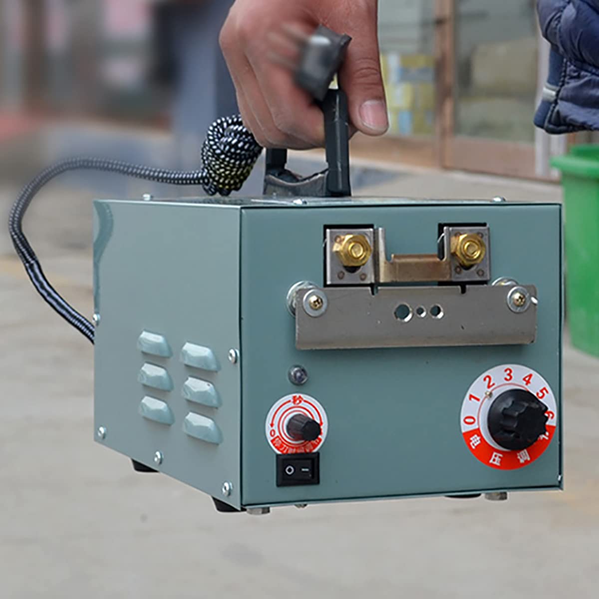 PreAsion 110V Automatic Chicken Debeaking Machine Poultry Beak Cutting Machine with 2 Blades Poultry Debeaking Machine Chick Beak Cutting Chicken Beak Removing Machine