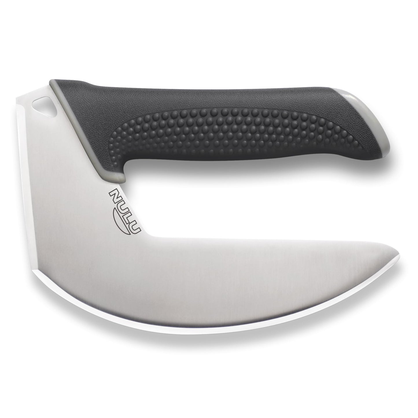 NULU Bundle Ergonomic Kitchen Knife Signature Acacia Cutting Board and Acacia Knife Dock