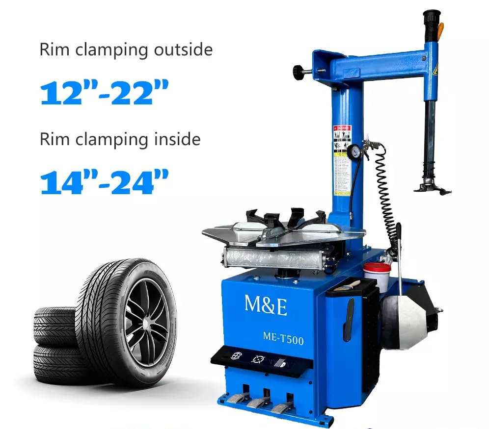 AUTOKATO ME-T500 2.0HP 24 Inch Tire Changer Machine Wheel Tire Changer Swing Arm