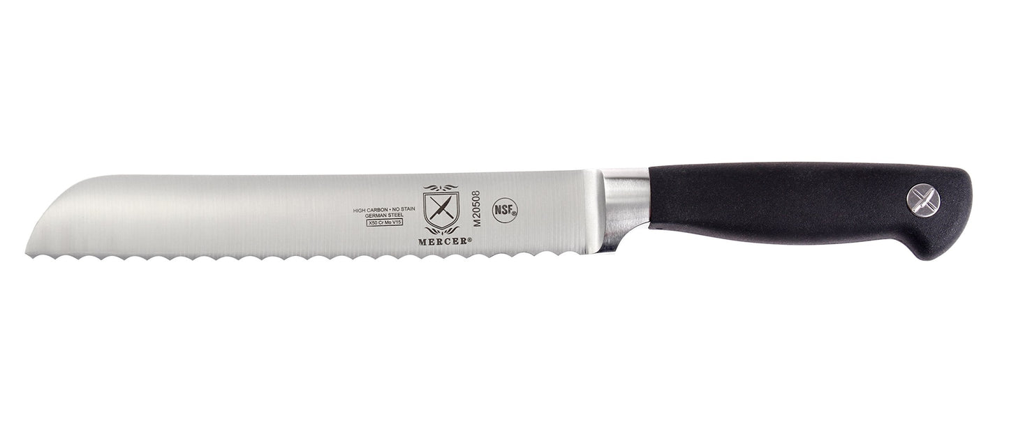 Mercer Culinary Genesis 10-Piece Forged Knife Set with Case, Steel/Black