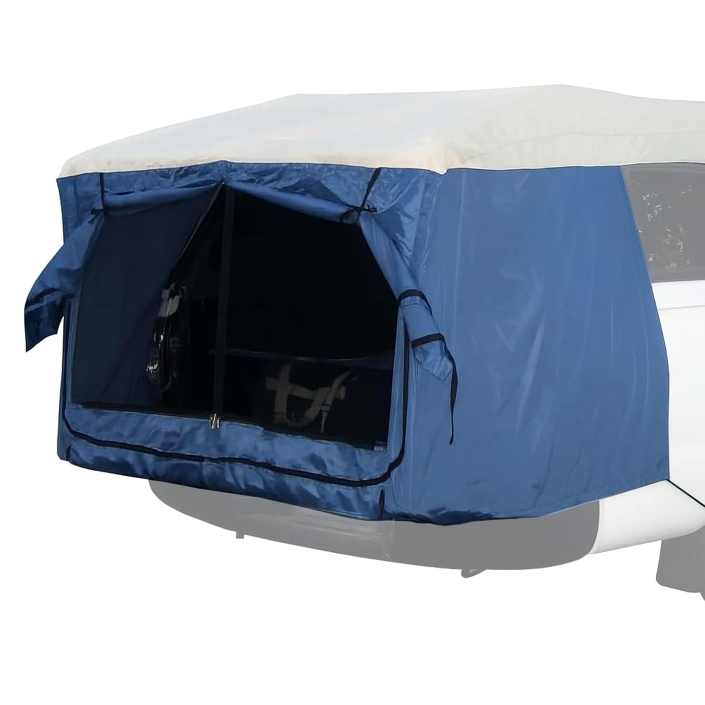 DAC Mid-Size Truck Tent – Easy-Setup Vehicle Tent for Pickups with Camper Tops – Fits High-Back & Flat-Back Trucks – Weatherproof, Lightweight