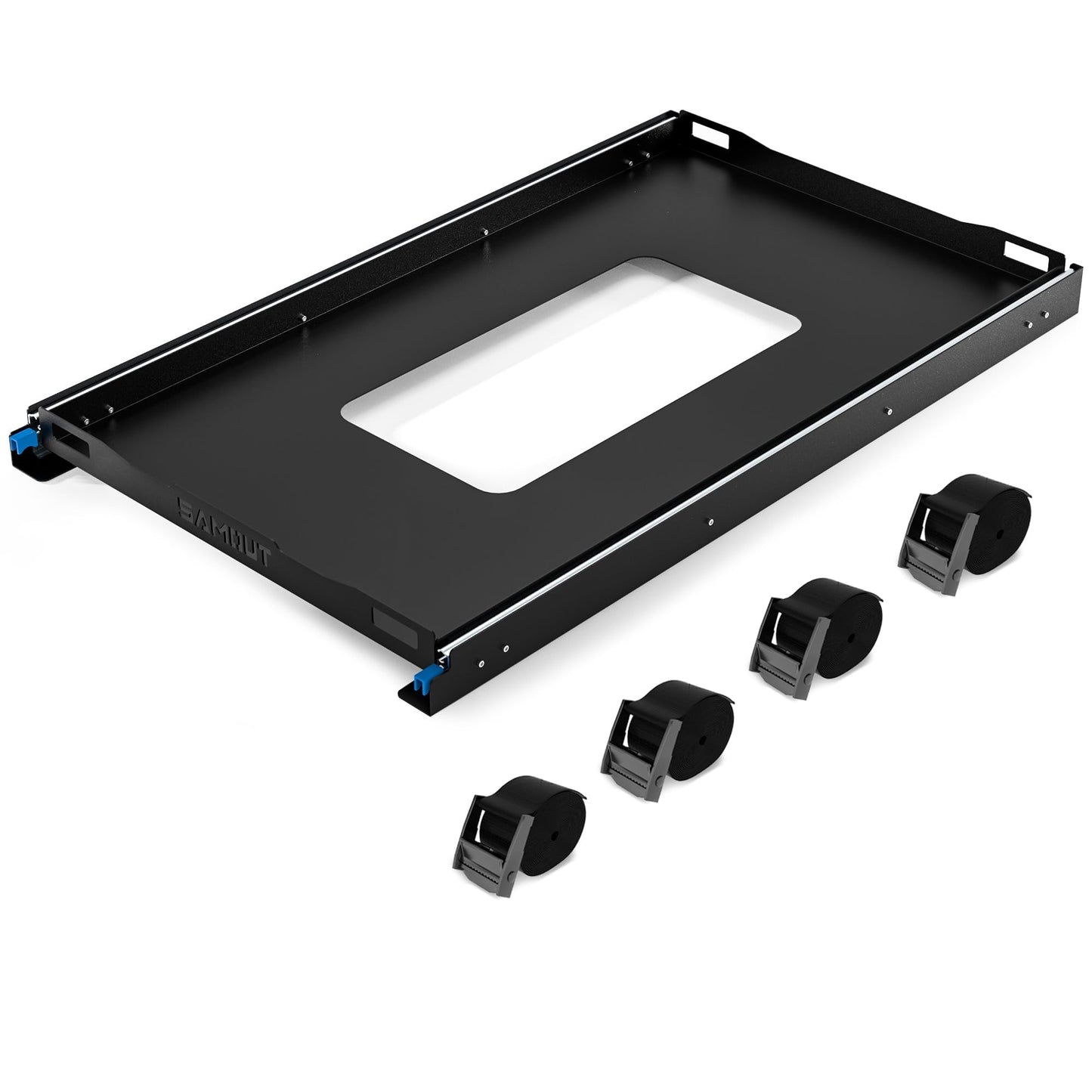 SAMOUT Fridge Slide (Inner 39.2 x 22.4in) Vehicle Refrigerator Freezer Slider with 4 Buckle Straps, Universal Fit, Max 287 LBS, 3rd Gen