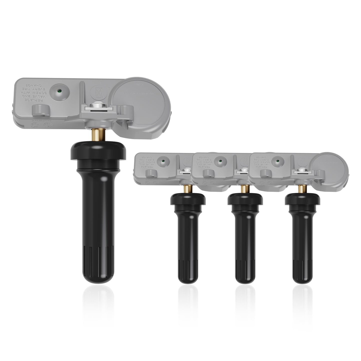 RENECTIV TPMS Sensor 4pcs GM,315Mhz Tire Pressure Monitor Sensors Compatible with GM Chevy Buick GMC Pontiac Hummer Saturn Pontiac Replace OE#13581558 13586335 13598771 13598772