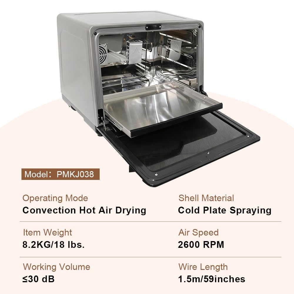Portable Model Painting Booth with Hot Air Dryer - LED Light, Timer, Temp Control, Dual Exhaust Fans & Storage Tray for Crafts, Mini Collectibles