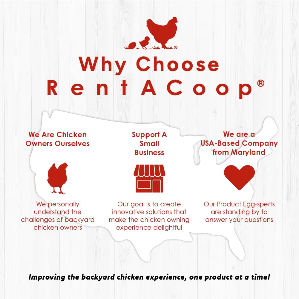 RentACoop Automatic Metal Treadle Feeder - Outdoor Use, Rainproof - Suitable for Chicken, Bantams, Poultry, Pheasants, etc. - 25lb Capacity