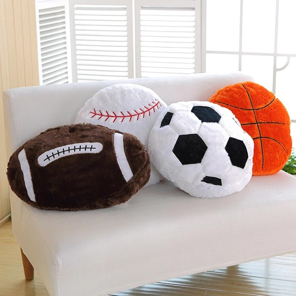 18inch Soccer Balls Plush Pillow Soft Fluffy Stuffed Throw Pillows Toy Durable Soccer Balls Plush Toys,Home Decor Cushion,for Kids Boy Girls Children Sports Toy Gift