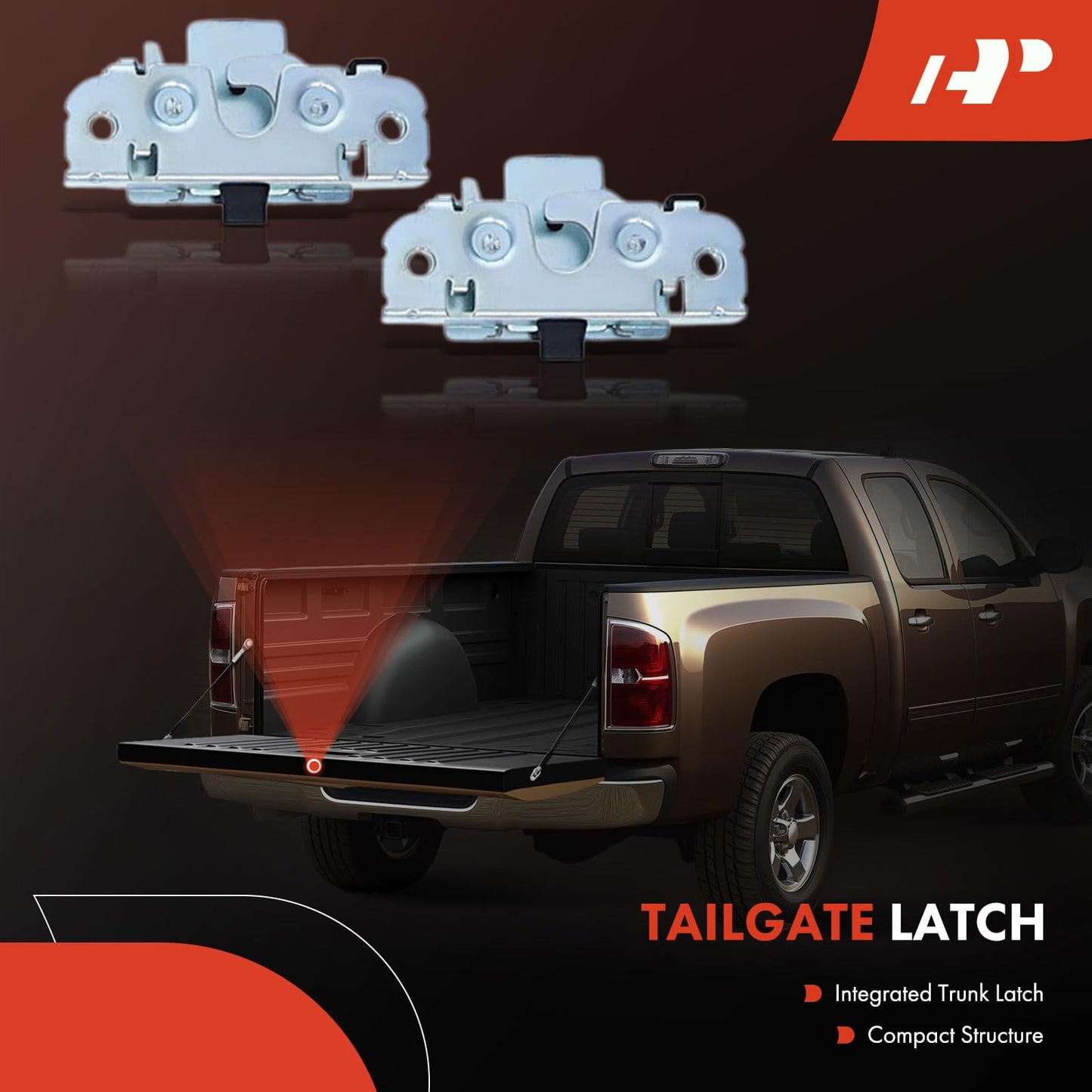 A-Premium Tailgate Rebuild Kit Compatible with Dodge Ram 1500 2003-2008, Ram 2500 2005-2009, Ram 3500 2006-2009, Rear Tailgate Parts Metal Handle Bezel Latch Hinge Cable Bushing Bolts (Pack of 30)