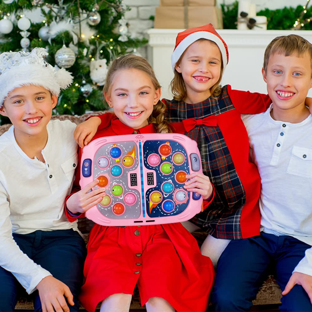 Whack Game Mole for Kids,Toys for 3-12 Year Old Boys and Girls,Whack Game Toy for Toddlers,Gifts for 3 4 5 6 7 8+ Girls Kids,Interactive Educational Toys with Sound and Light,PK Mode with 2 Hammers