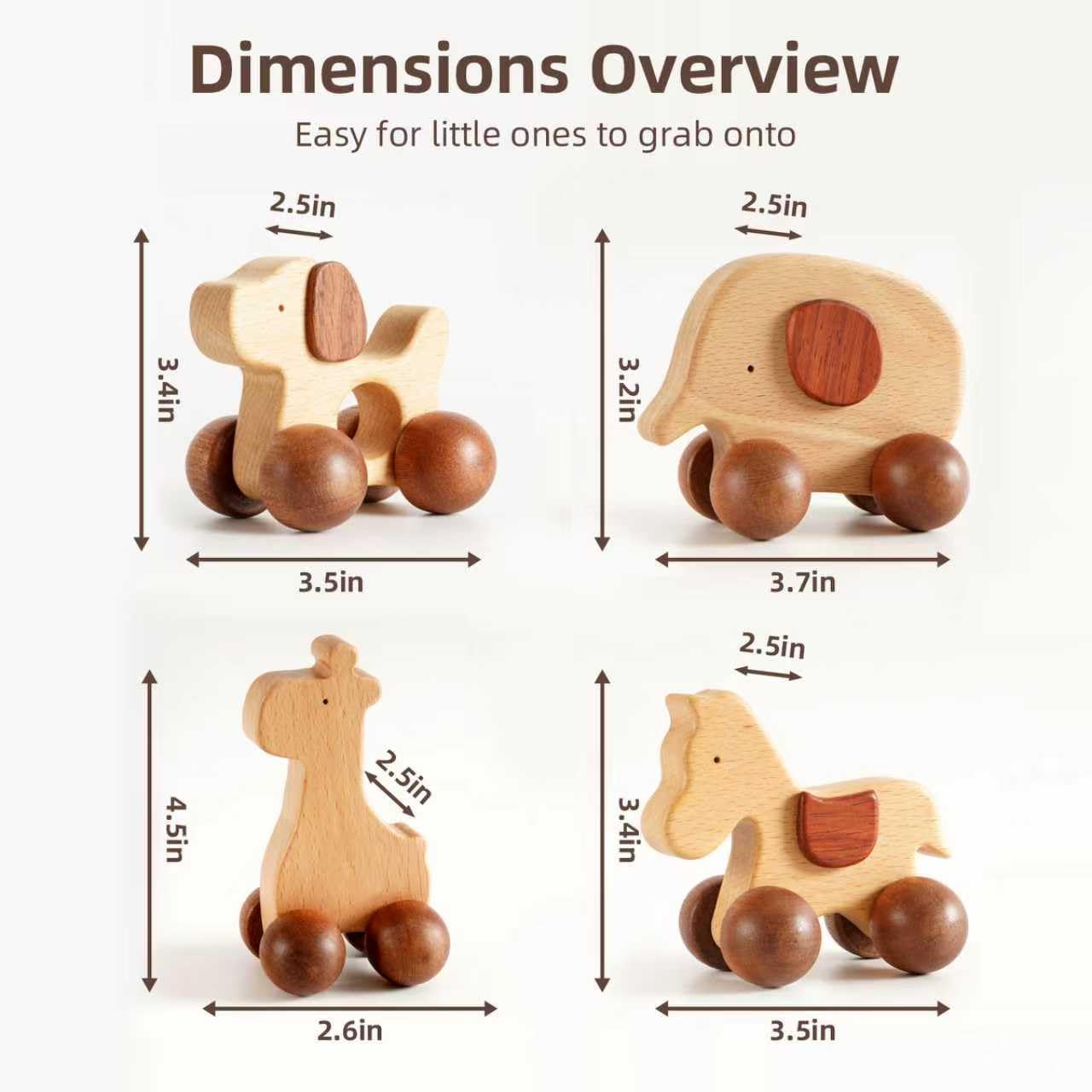DadCarved Kids Tool Set with Baby Push Car Set