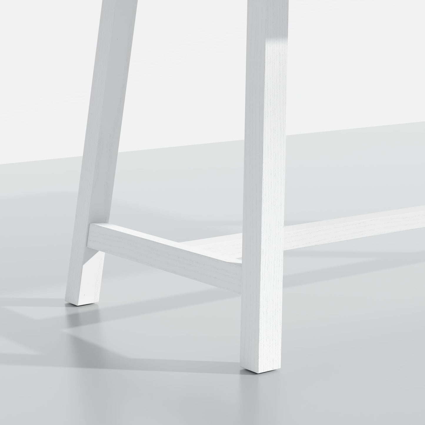 ComfIQ 84" Harthwell Solid Wood Frame Modern Farmhouse Dining Table, Comfortable Seats 6 to 8 Chairs in White, Easy-Assembly