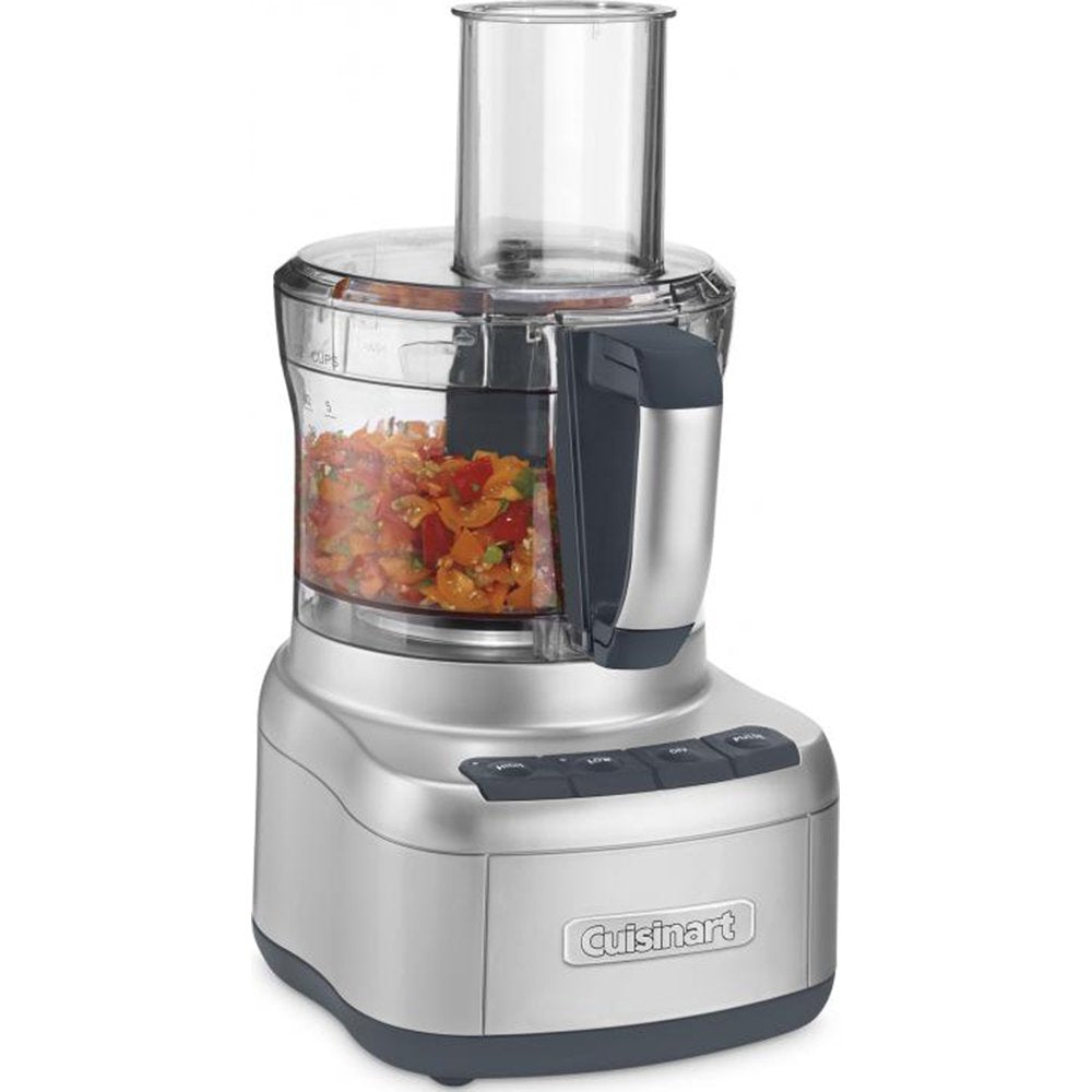 Cuisinart Elemental 8-Cup Food Processor, Silver (FP-8SV) with 1 YR CPS Enhanced Protection Pack
