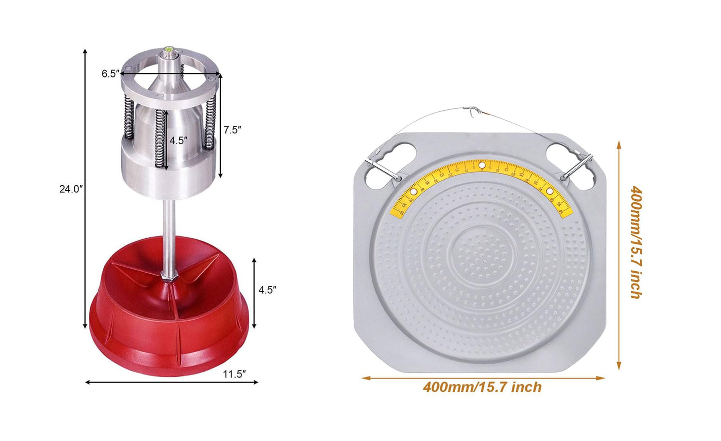 Hkysnoa Portable Bubble Wheel Balancer Tire Balancer Car Wheel Alignment Turntable Turn Plates Tire Repair Tools