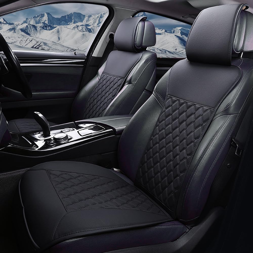LUSRAIT Universal Seat Cushion, Comfortable Seat Cover with Full Back Support in Winter