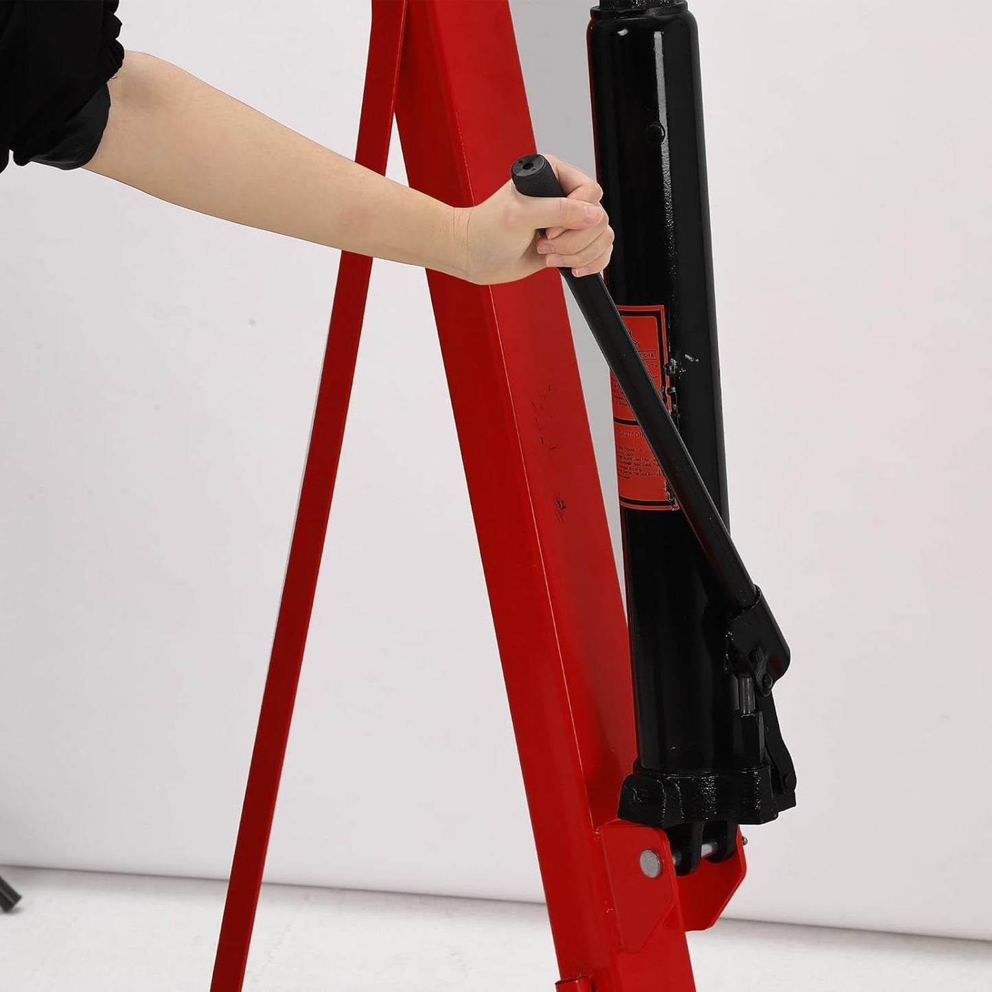 PeacefulHues 2 Ton Engine Hoist, 4400 LB Mobile Cherry Picker Engine Lift Hydraulic Tilting Engine Shop Crane with 6 Casters & Telescopic Boom for Garage, Workshops, Auto Repair