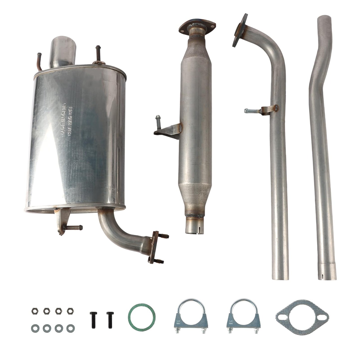 LELEHOKA Resonator & Exhaust Muffler System Kit Compatible for 2007 2008 2009 2010 2011 Toyota Camry 2.4L 2.5L Gas only Models