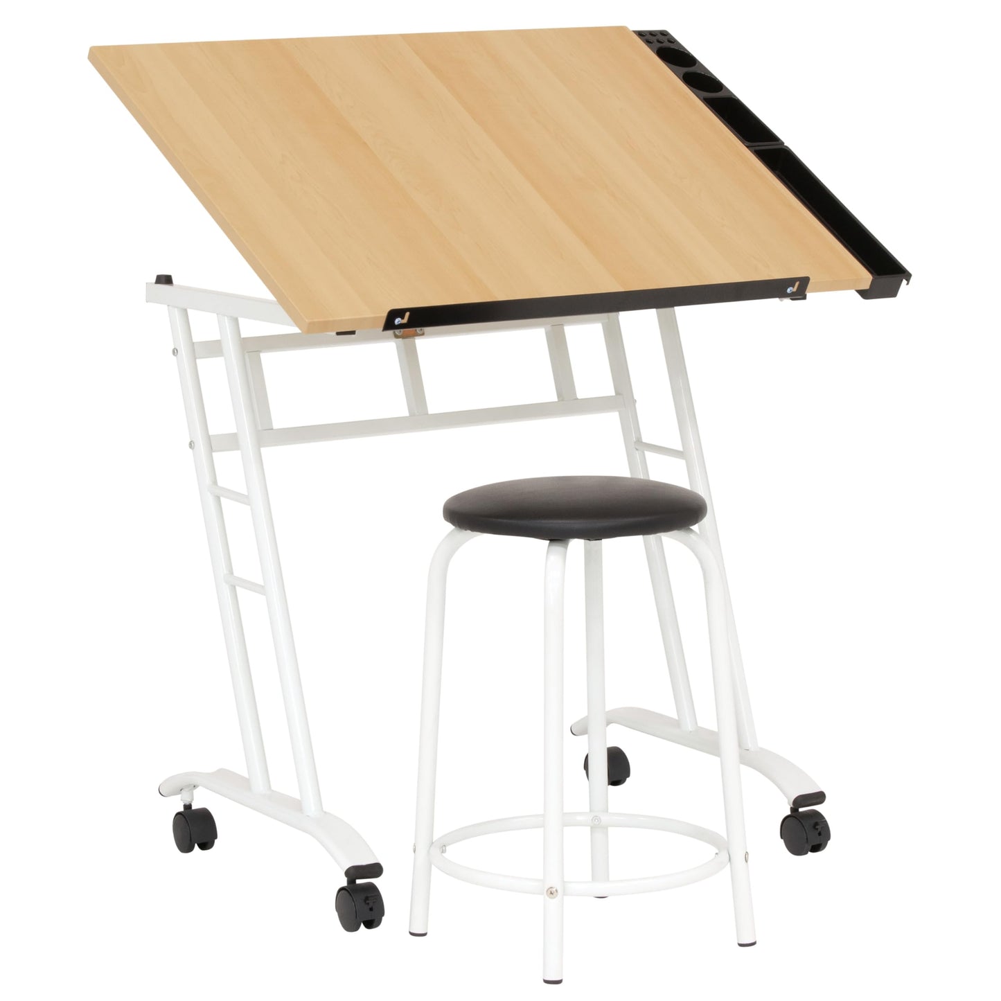 Studio Designs 13240 Craft Center, White/Maple,34" W x 23.5" D x 37.5" H