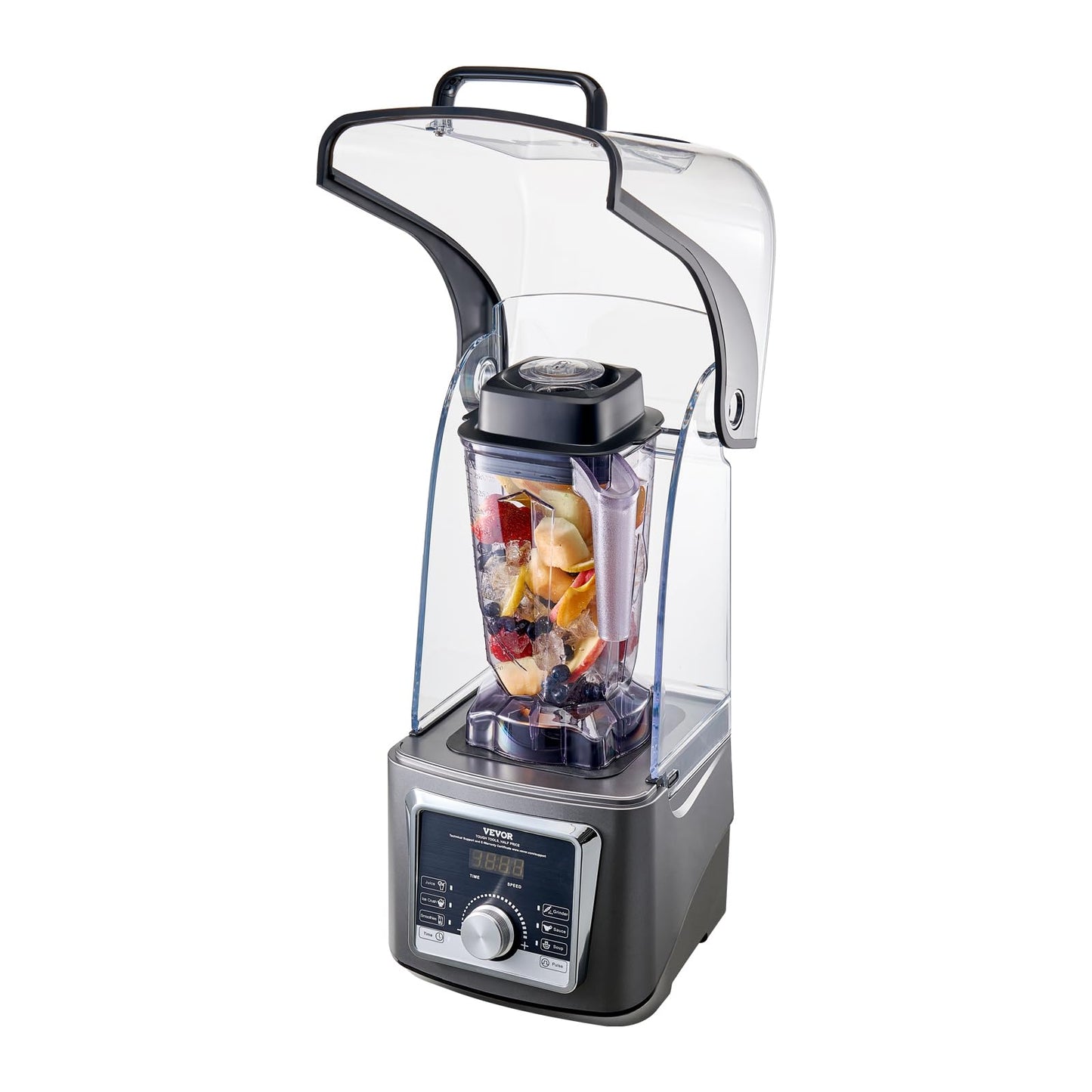 VEVOR Blender for Smoothies, 85 oz 1400W, Professional Blender with Powerful Motor, Multi-Functional Food Processing with Noise Cover for Smoothie/Milkshake/Juice, Fits for Kitchen