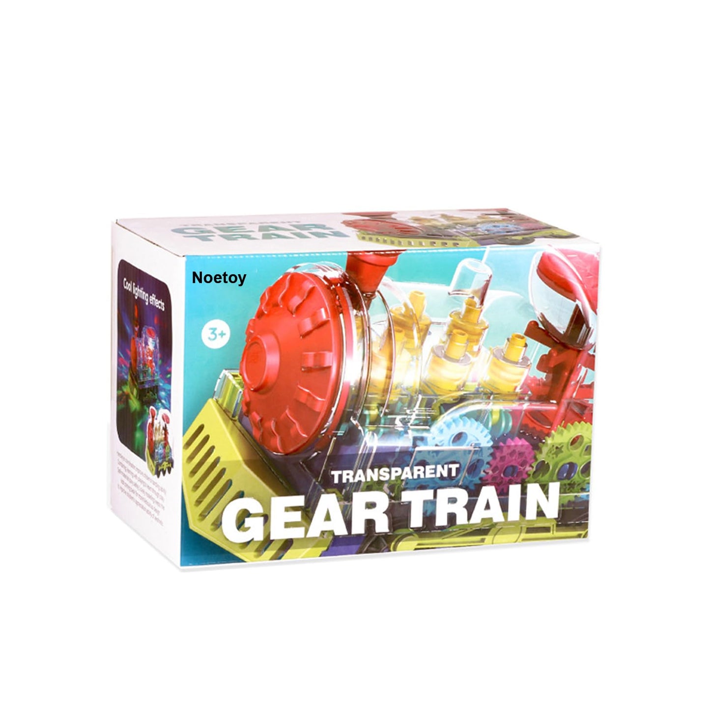 Light Up Train Toys for Toddler,Interactive Autism Sensory Toys with Colorful Moving Gears, Music and LED Light,Fun Crawling Infant Tummy Time Toys for Kids Boys Girls 6-12-18-36 Months Age 1 2 3 4 5