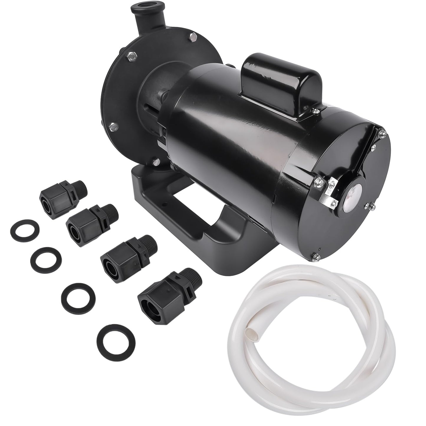 AKWH PB4-60 Pool Booster Pump 3/4 HP Replacement for Polaris 180 280 380 480 3900 Pressure Side Pool Cleaners 115V/230V 60Hz with Hose & Fittings
