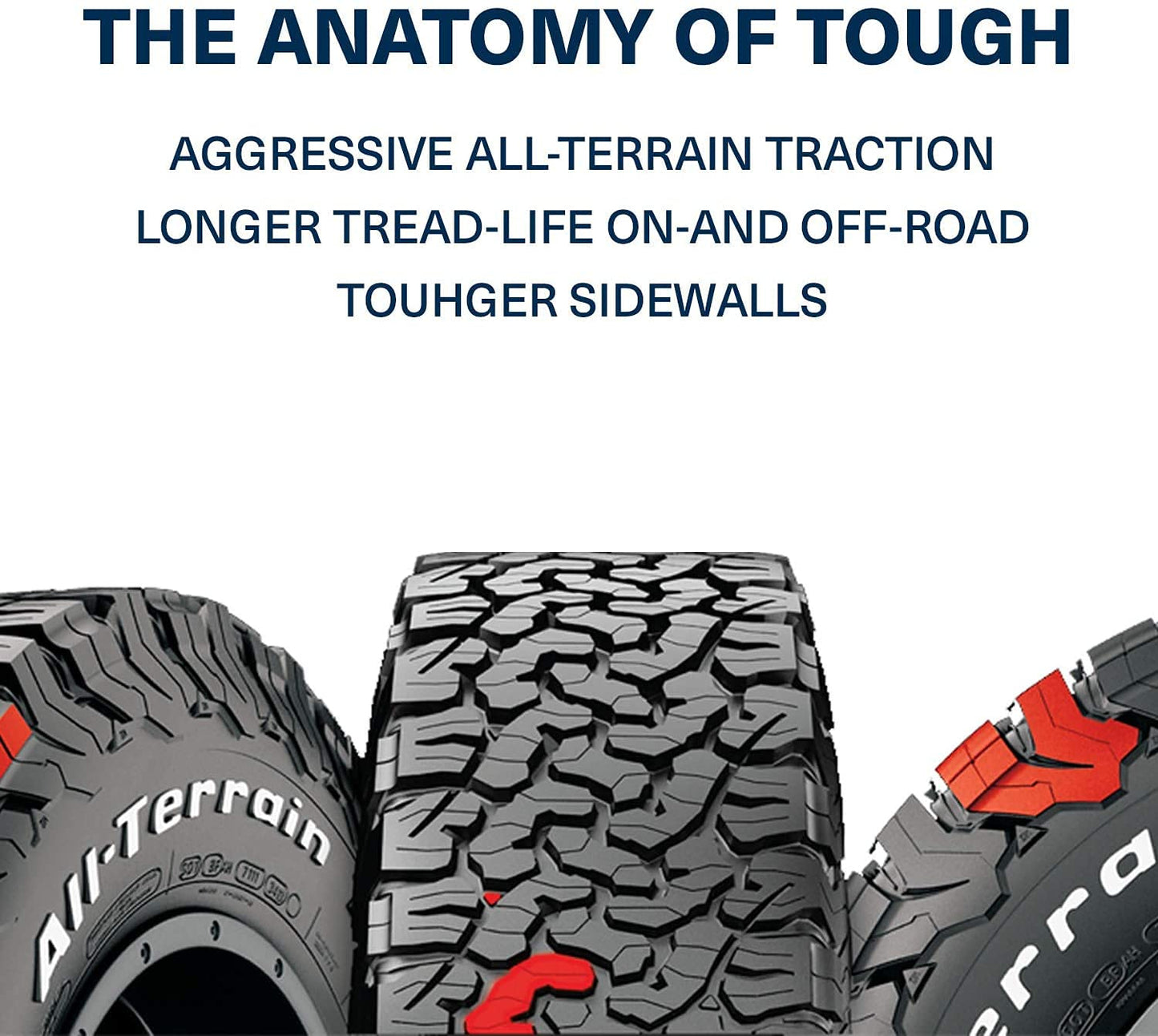 BFGoodrich All Terrain T/A KO2 Radial Car Tire for Light Trucks, SUVs, and Crossovers, LT245/65R17/D 111/108S
