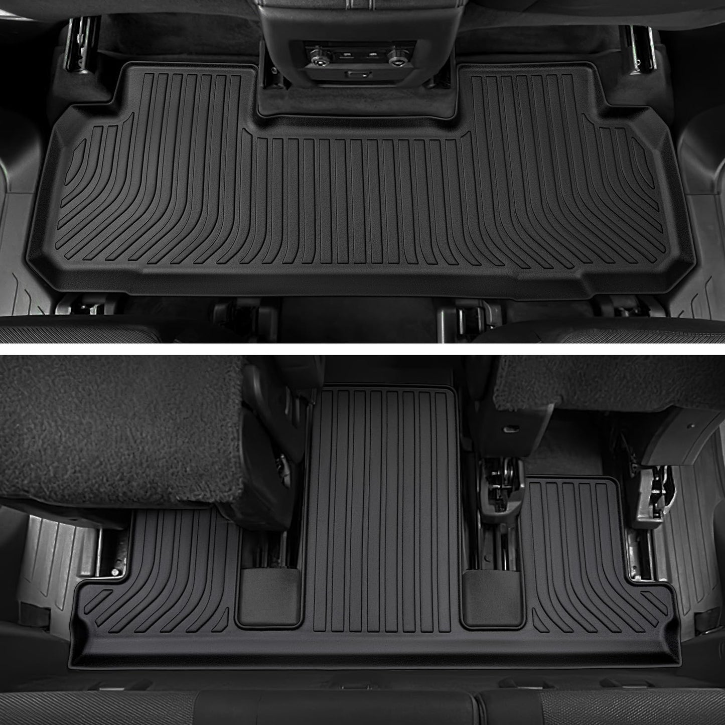 for Chevy Traverse 2018-2023 Floor Mats & Cargo Liner ONLY for 7 Seats Bucket Seats, All Weather TPE Rubber Mats for Chevy/for Chevrolet Traverse Accessories (Fit 2024 Traverse Limited)