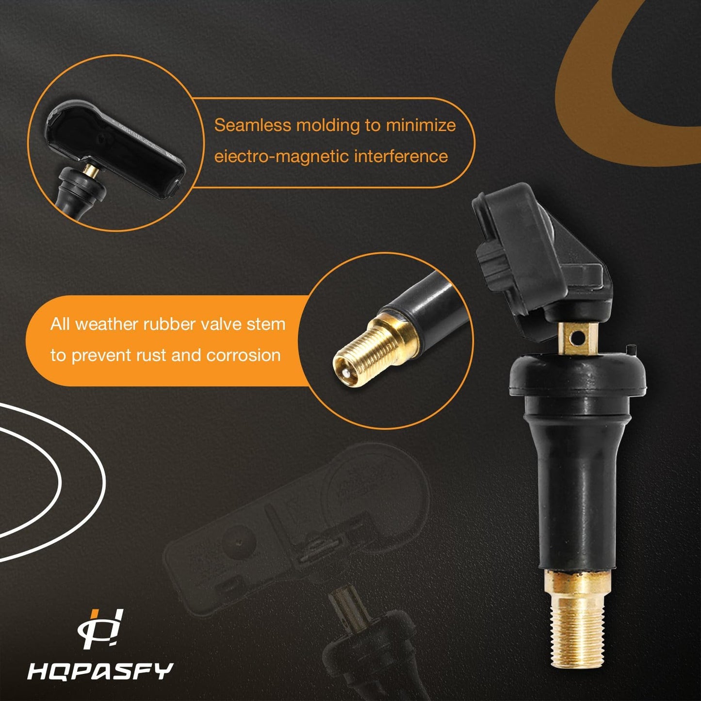 HQPASFY TPMS Sensor 315MHz Tire Pressure Monitoring Sensor Compatible with Chevy Silverado GMC Cadillac Buick Pontiac Hummer Saturn & More Replaces# 13586335, 13581558, 13598771, 13598772 4 Pack