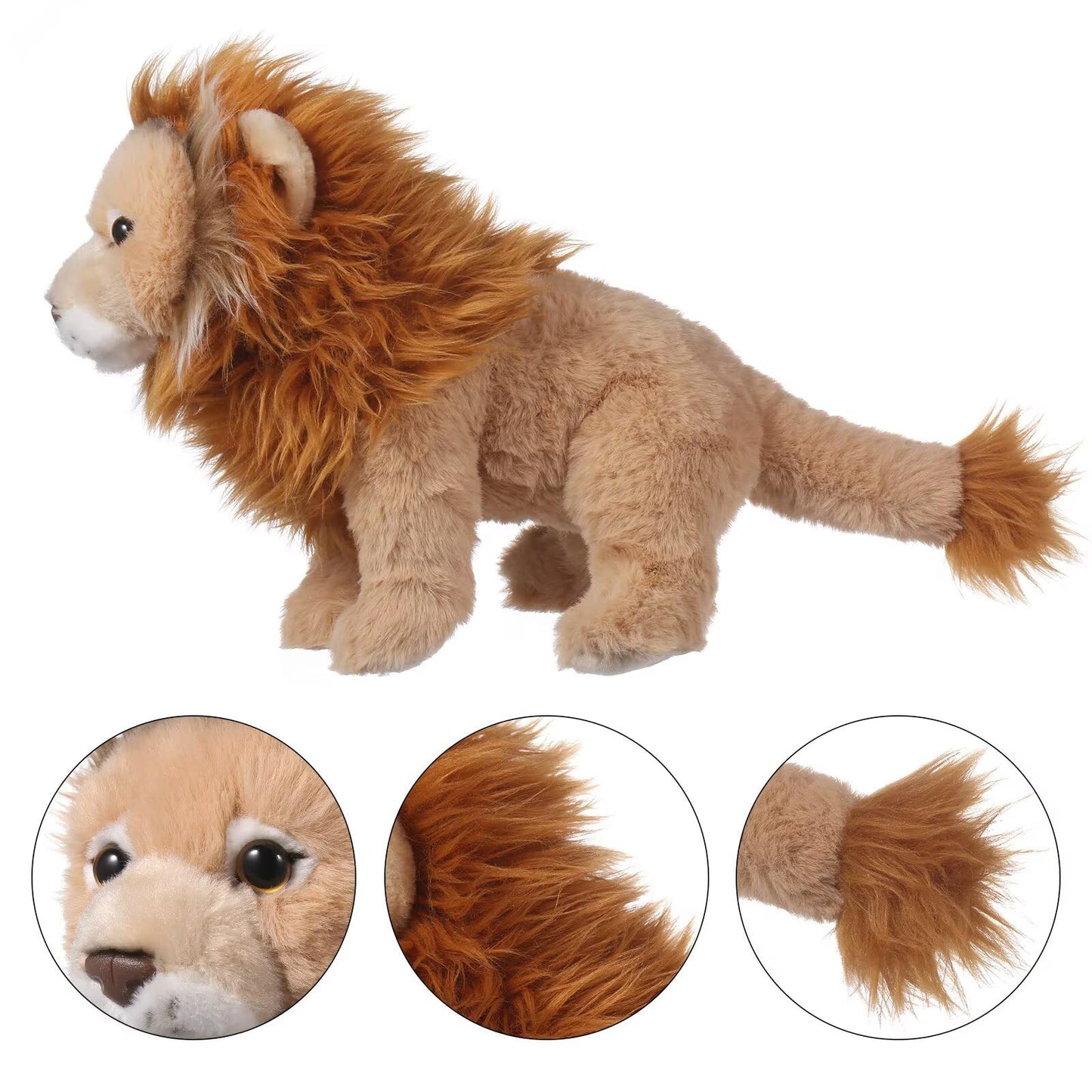 gtadqiu Lion Stuffed Animal, 11 Inch Cute Plushies, Stuffed Animals for Girls and Boys, Stuffed Lion Plush, Soft Plushie Gifts for Kids, Birthday, Christmas, Easter Basket Stuffers