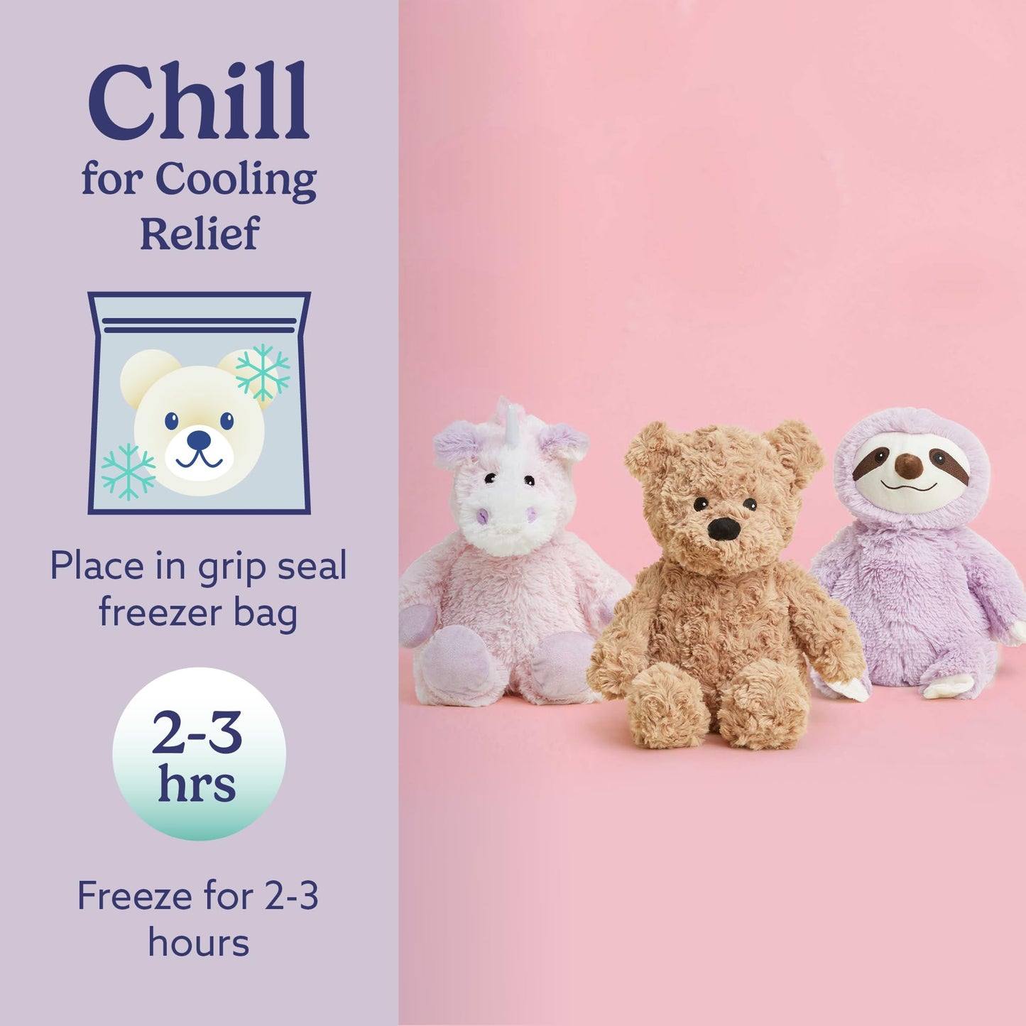 warmies Microwavable & Weighted Stuffed Animals, Brown Curly Bear - Heated Stuffed Animal Plushie for Warmth & Comfort - Cute Soft Plush Toys for Adults & Children (Boys, Girls, Babies & Toddlers)