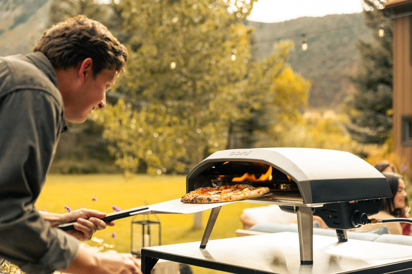 Ooni Koda 16 Outdoor Gas Pizza Oven Bundle - Includes Pizza Oven Cover, Oven Brush and Infrared Thermometer