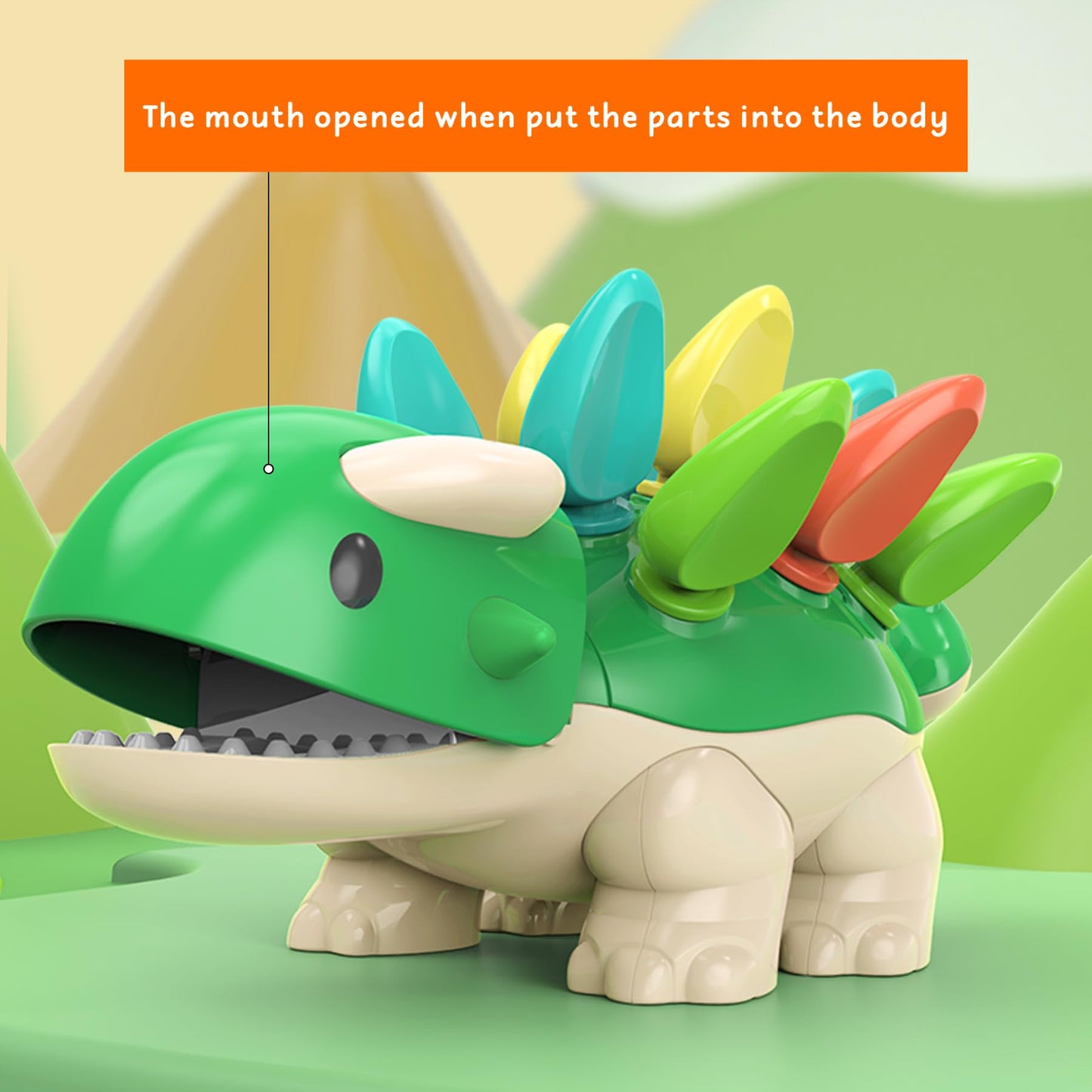 Toddler Montessori Toys Educational Dinosaur Game Learning Activities - Gifts for 6 9 12 18 Month Age 1 2 3 4 One Year Old Boy Girl Kid Birthday - Baby Sensory Fine Motor Skills Developmental Toys
