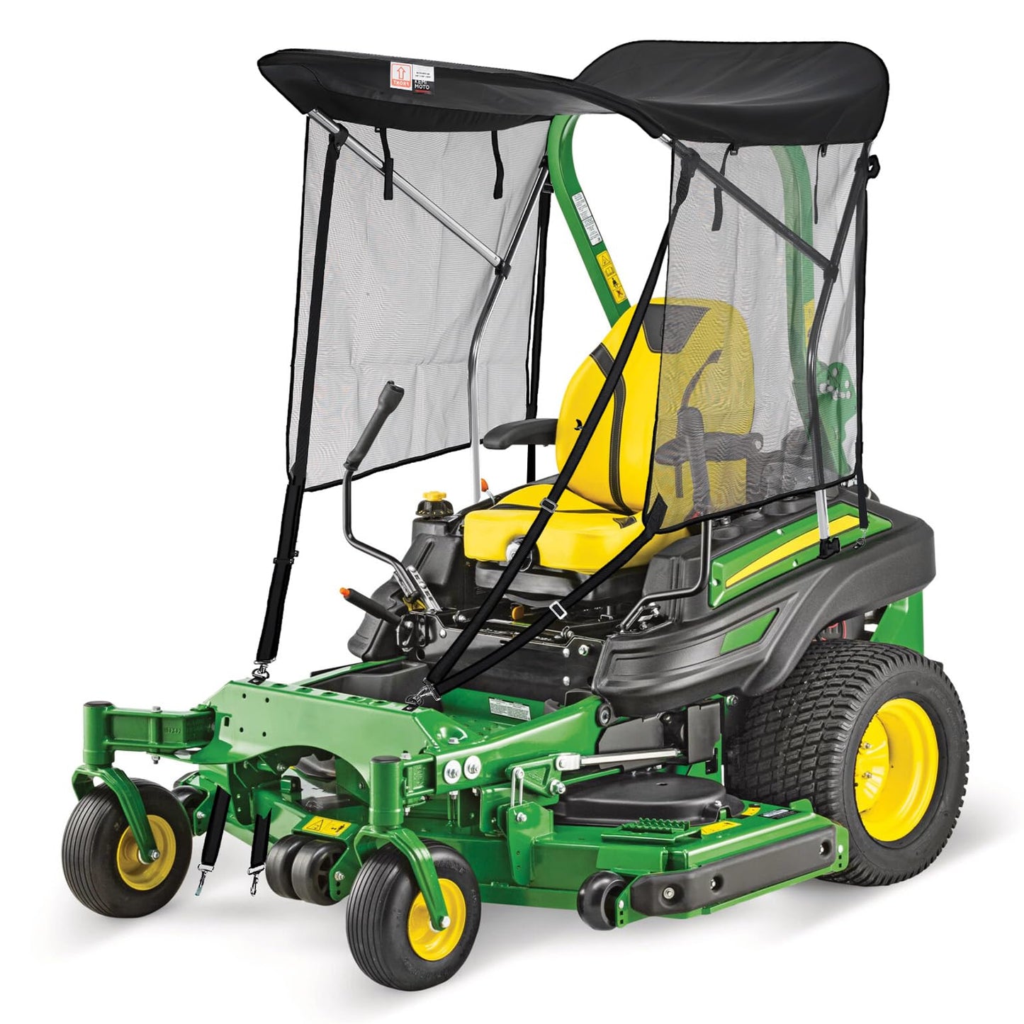 KEMIMOTO Shade Canopy for Zero Turn Lawn Mower, High Visibility Left and Right Sunshades with UV Protection, Reduce Heat and Glare, Compatible with John Deere, Cub Cadet, Kubota,Troy Bilt & Others