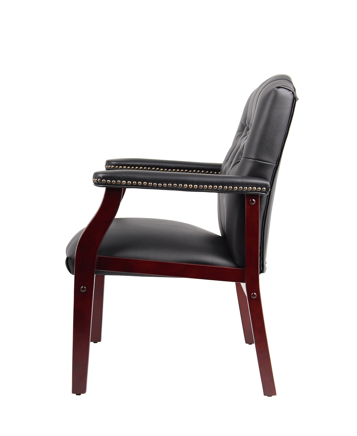 Boss Office Products Ivy League Executive Guest Chair, Black, 250