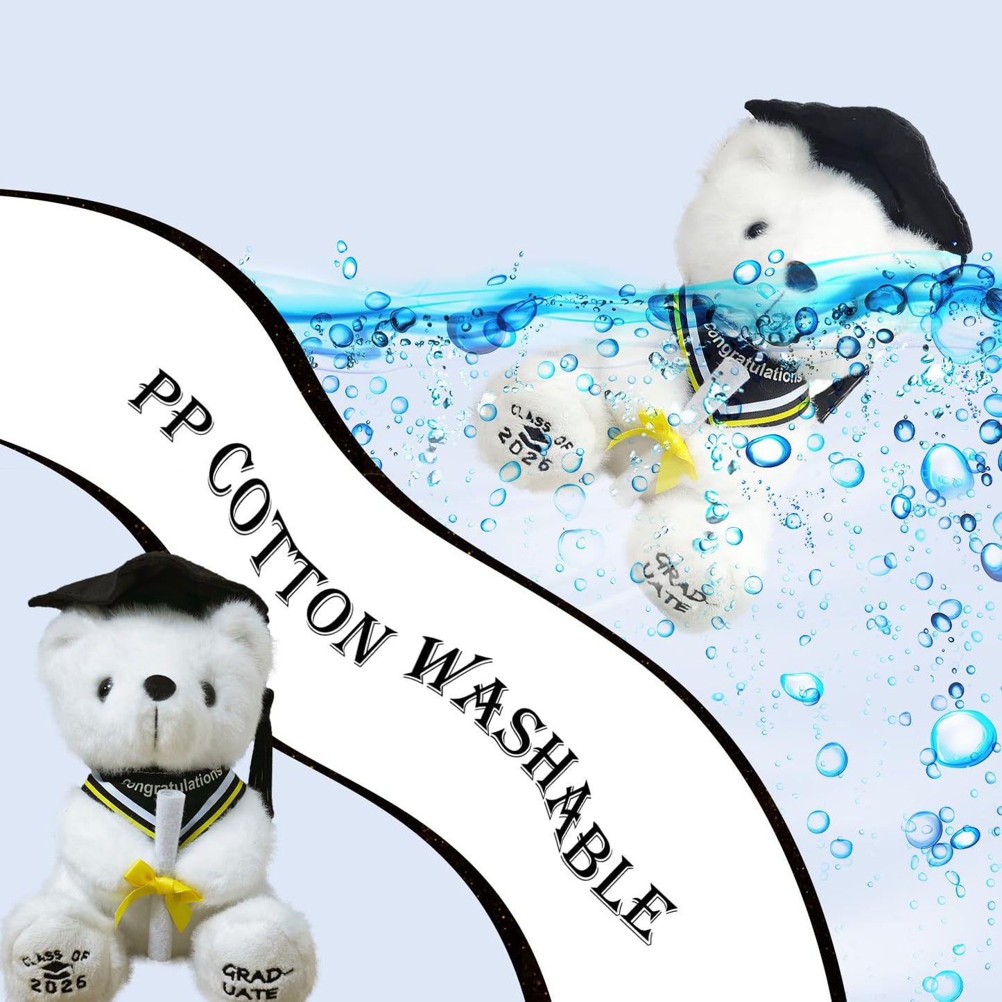 Ziyutam Graduation Bear Gifts for Class of 2026 Graduation Plush, Teddy Bear Stuffed Animal with Cap and Gown College High School Graduation Gifts for Boys & Girls