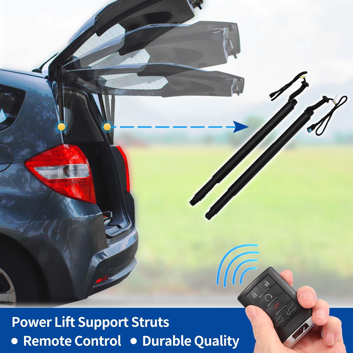 X AUTOHAUX Rear Left Right Tailgate Power Lift Support for BMW X6 F16 F86 2014-2019 Liftgate Power Hatch Shock Strut No.51247434043 Electric Trunk Power Liftgate Actuator 1 Pair