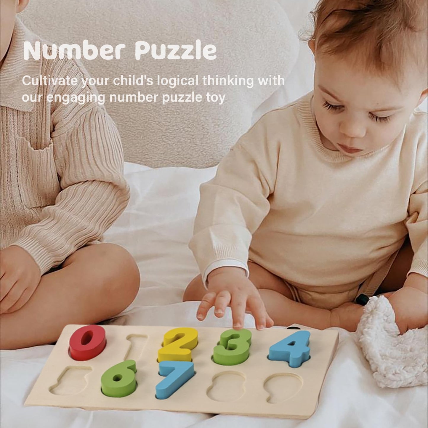 Jessruly Shape Sorter - Wooden Xylophone and Montessori Number Puzzle Set for Babies - Educational Sorting Game with Storage Car for Toddlers