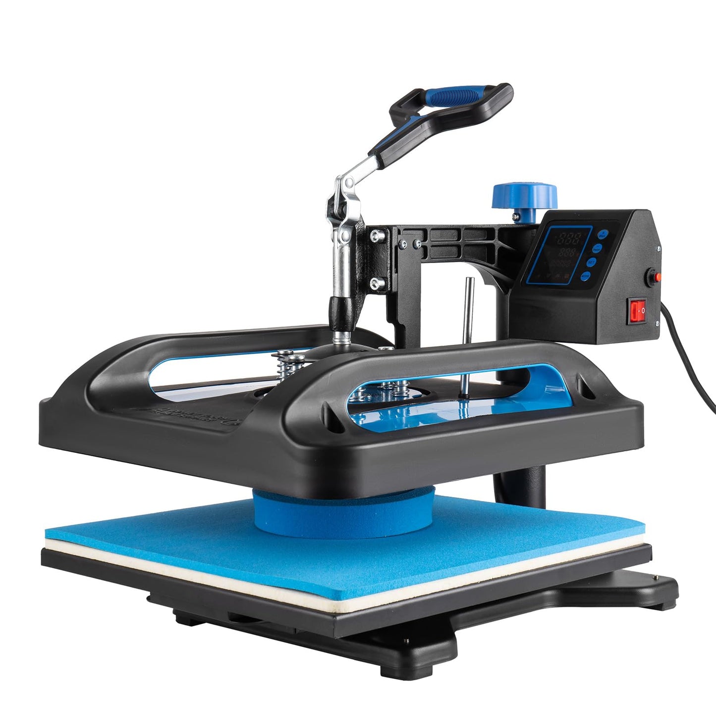 Leomru 5 in 1 Heat Press Machine, Sublimation Heat Press 12x15 inch Industrial T Shirt Pressing Machine, 360-Degree Swing Away Heat Transfer Machine Multifunction Combo for T-Shirt Mugs at Cap
