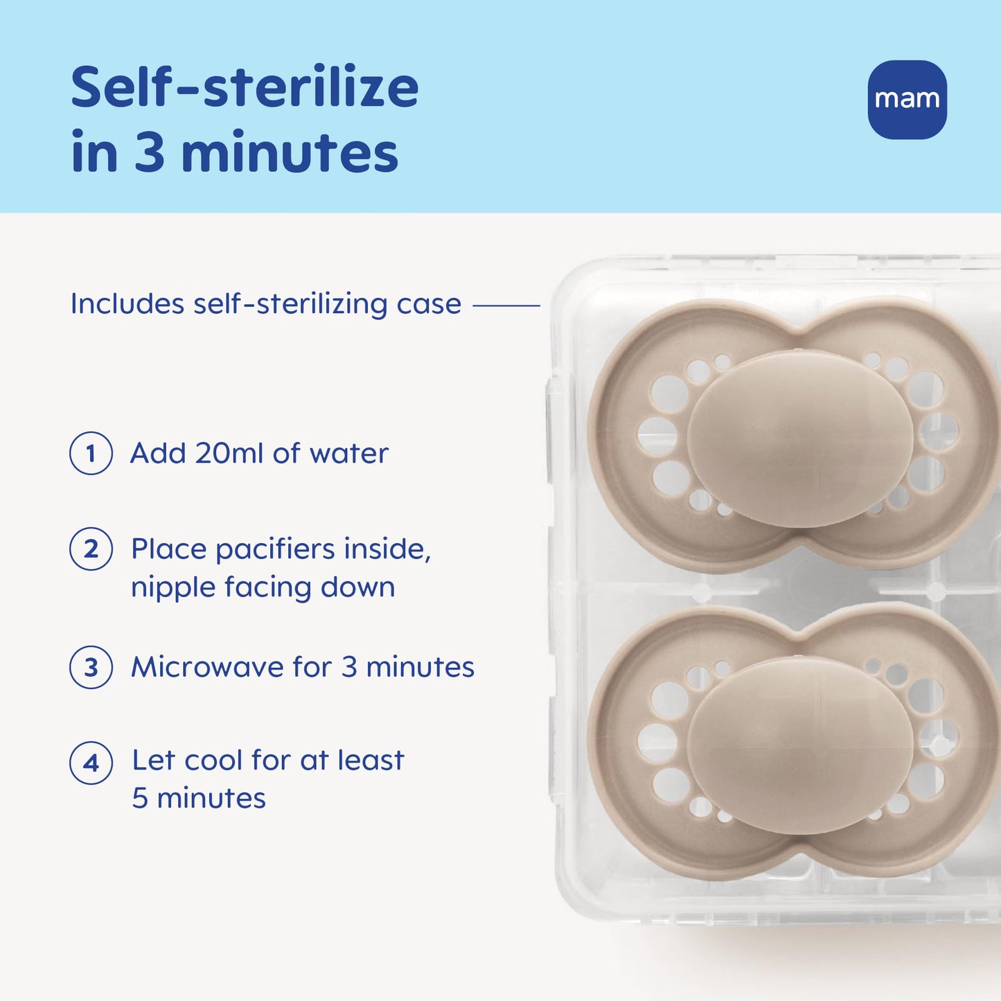 MAM Original Matte Baby Pacifiers 6-16 Months, Binky for Newborn Babies, BPA-Free Skin Soft Silicone Nipple, Easy to Clean, Developed with Medical Experts, 4 Count, Made in Europe