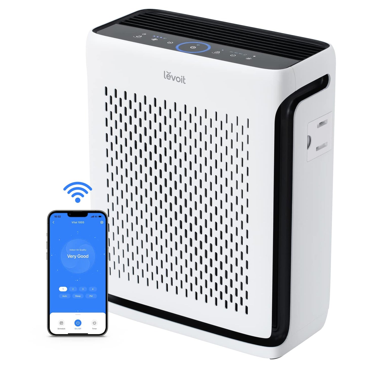 LEVOIT Air Purifiers for Home Large Room Bedroom Up to 1110 Ft² & LV-PUR131 Air Purifier Replacement Filter, Hepa and Activated Carbon Filters Set, LV-PUR131-RF, 1 Pack