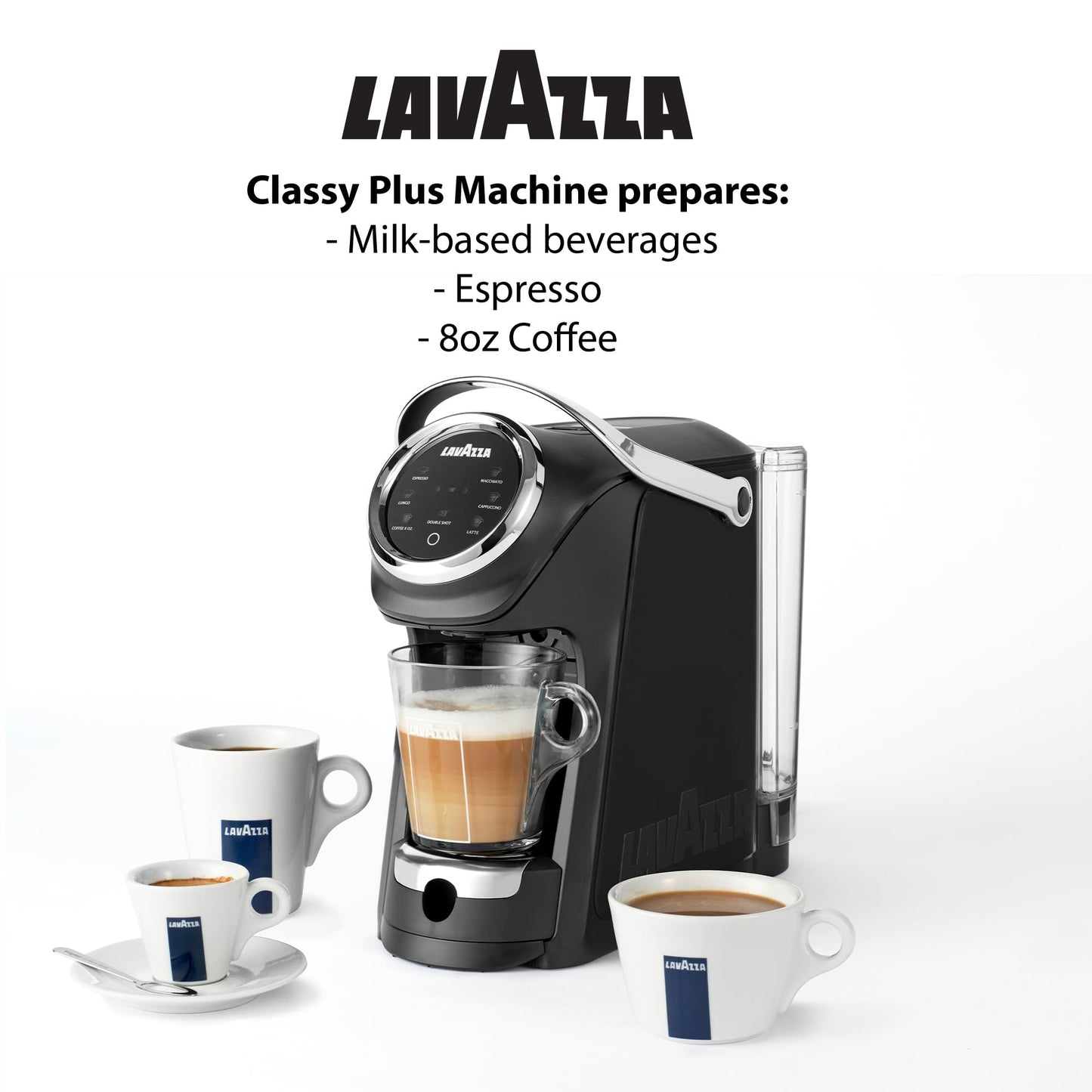Lavazza Expert Coffee Bundle Classy Plus All-In-One Machine LB 400 + 1 Welcome Kit Pack of 36 Mixed Capsules + 1 Extra Vessel