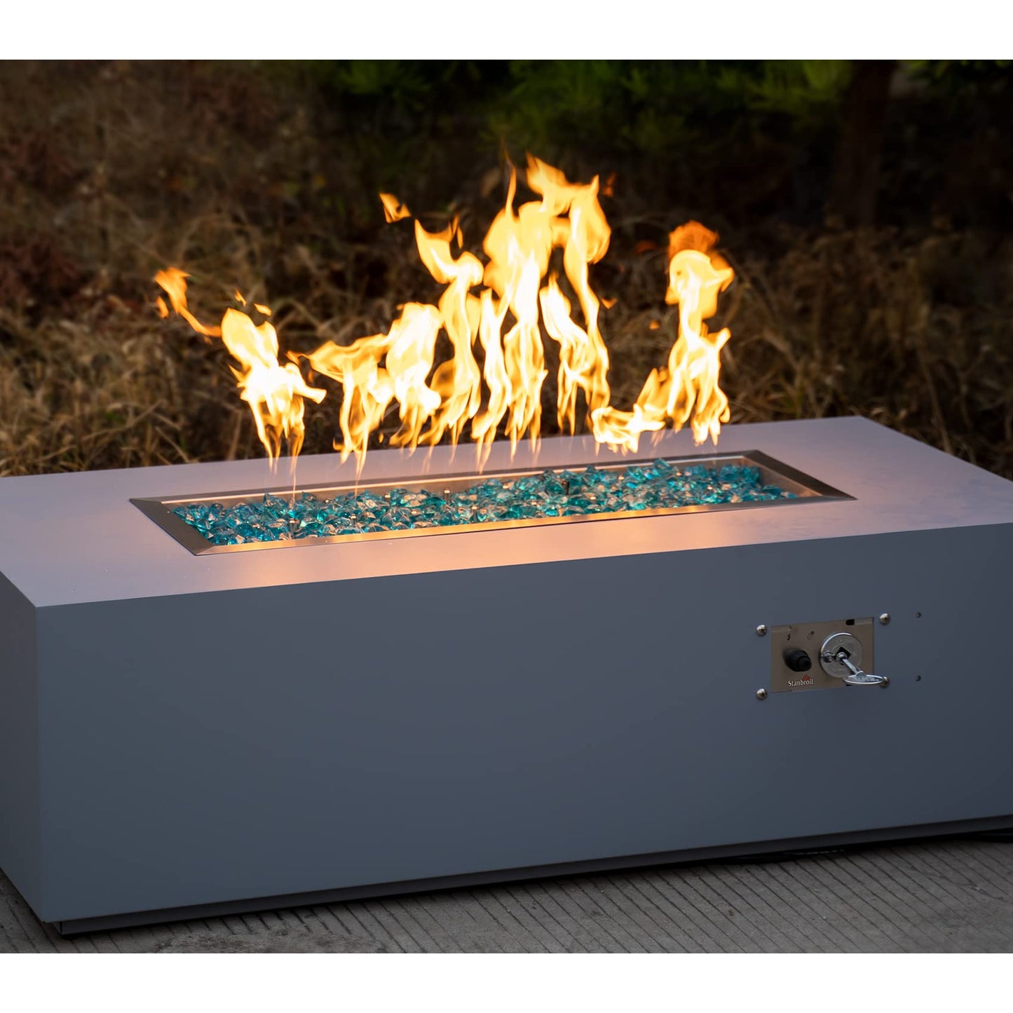 Stanbroil Linear 60" x 6" Drop-in Fire Pit Jet Burner Pan, Upgraded Natural Gas & Propane Fire Table Insert Kit, High Flame, 108k BTU Max
