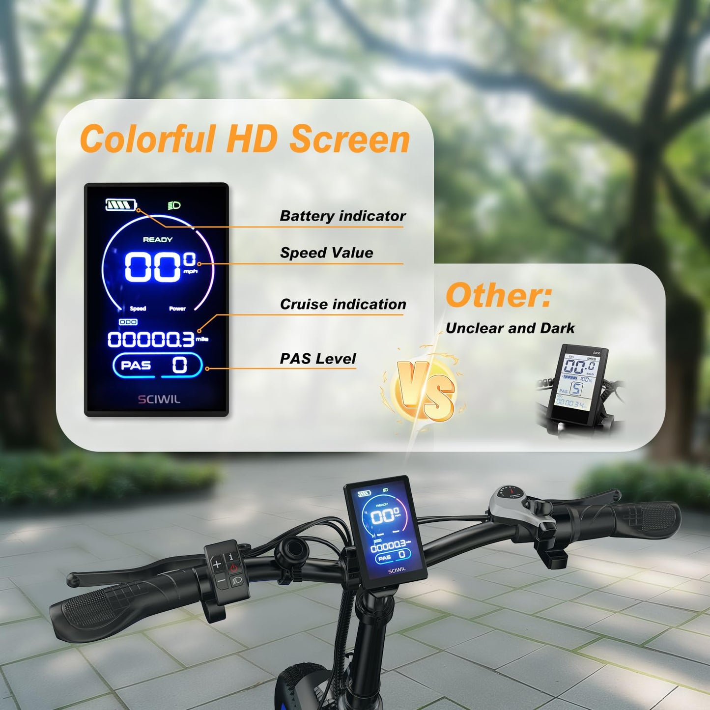 bluebiko 1000W Folding Electric Bike, Green