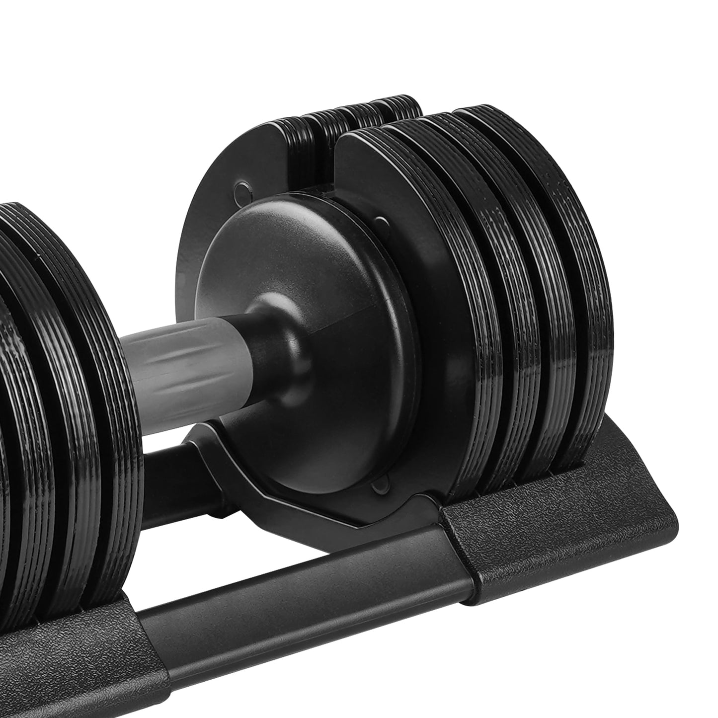 CuisinSmart Adjustable Dumbbell 52LB Free Dumbbell Weight Adjust with Handle Ideal for Full-Body Home Gym Workouts 14.70 x 8.07 x 7.68INCH Black