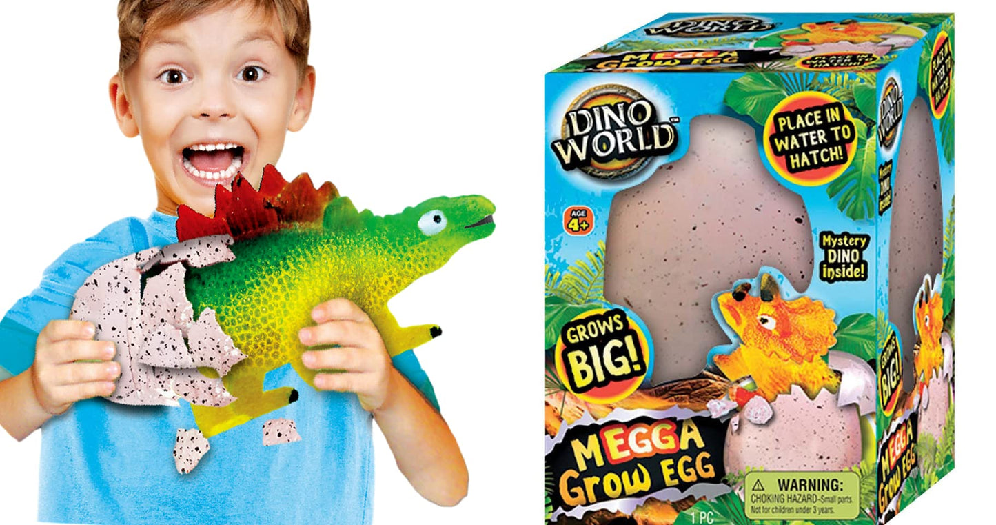 JA-RU Giant Dinosaur Egg Growing Toys (6 Eggs) Magic Surprise Hatching Toys for Kids. Grow Dinosaur in Water. Bath Toy. Party Favors & Easter Basket Fillers. 1747-6s