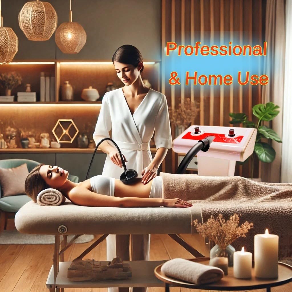 NETTITO Cellulite Massager Electric Vibrating Professional – with 5 Interchangeable Heads, Deep Tissue Relief, Muscle Relaxation, Durable Design for Salon & Home Use