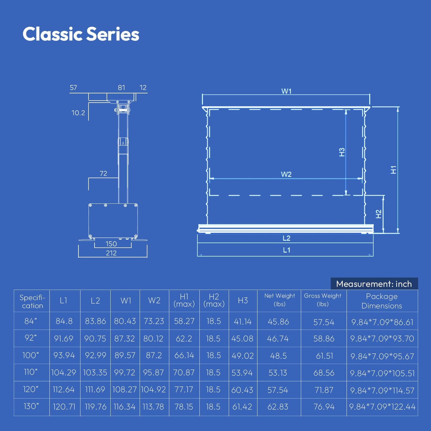 NothingProjector Motorized ALR Screen for Ultra Short Throw Projector, 85% Ambient Light Rejecting, 100 inch, Floor Rising, 4K/8K UHD, Active 3D, Anti Daylight, Electric Retractable Automatic NothPJ