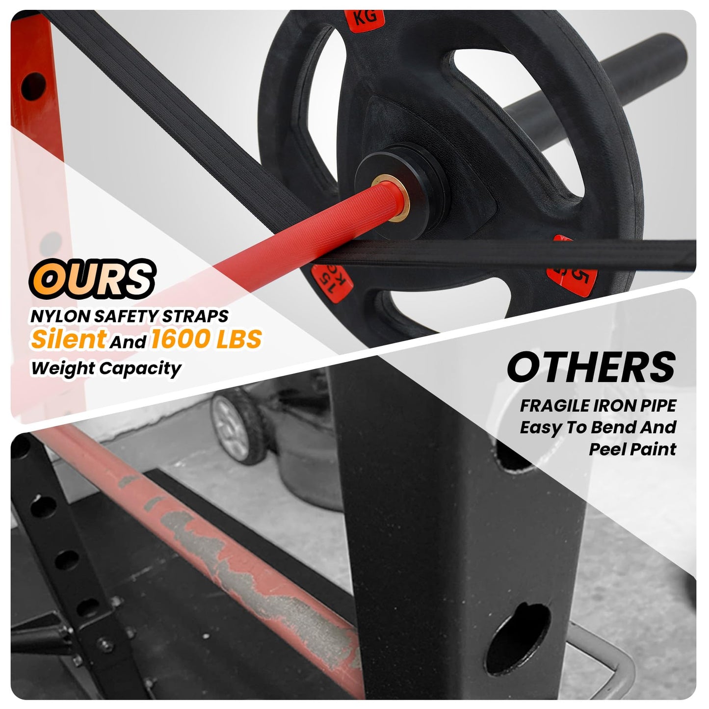 GAOMON Multi-Function Power Rack - Heavy-Duty Power Cage with LAT Pulldown, Cable Pulley, j-Hooks, Dip Bars, Landmine Attachment (1600 LBS Weight Capacity) for Home Gym