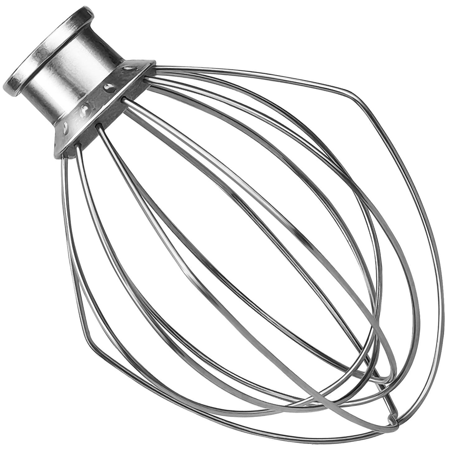 KITCHPOWER K45WW Wire Whip Attachment for Tilt-Head Stand Mixer for KitchenAid Stainless Steel Egg Cream Stirrer, Flour Cake Balloon Whisk