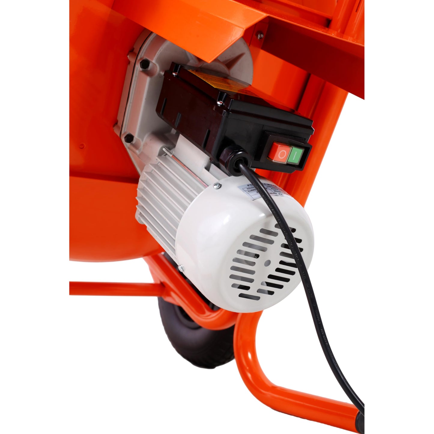 Cement Mixer 8 Cu.Ft. 224L Portable Electric Poly Drum Concrete Mixer, Heavy Duty Power Cement Mixing Machine for Mortar, Stucco and Fodder - 115V-60HZ, Orange
