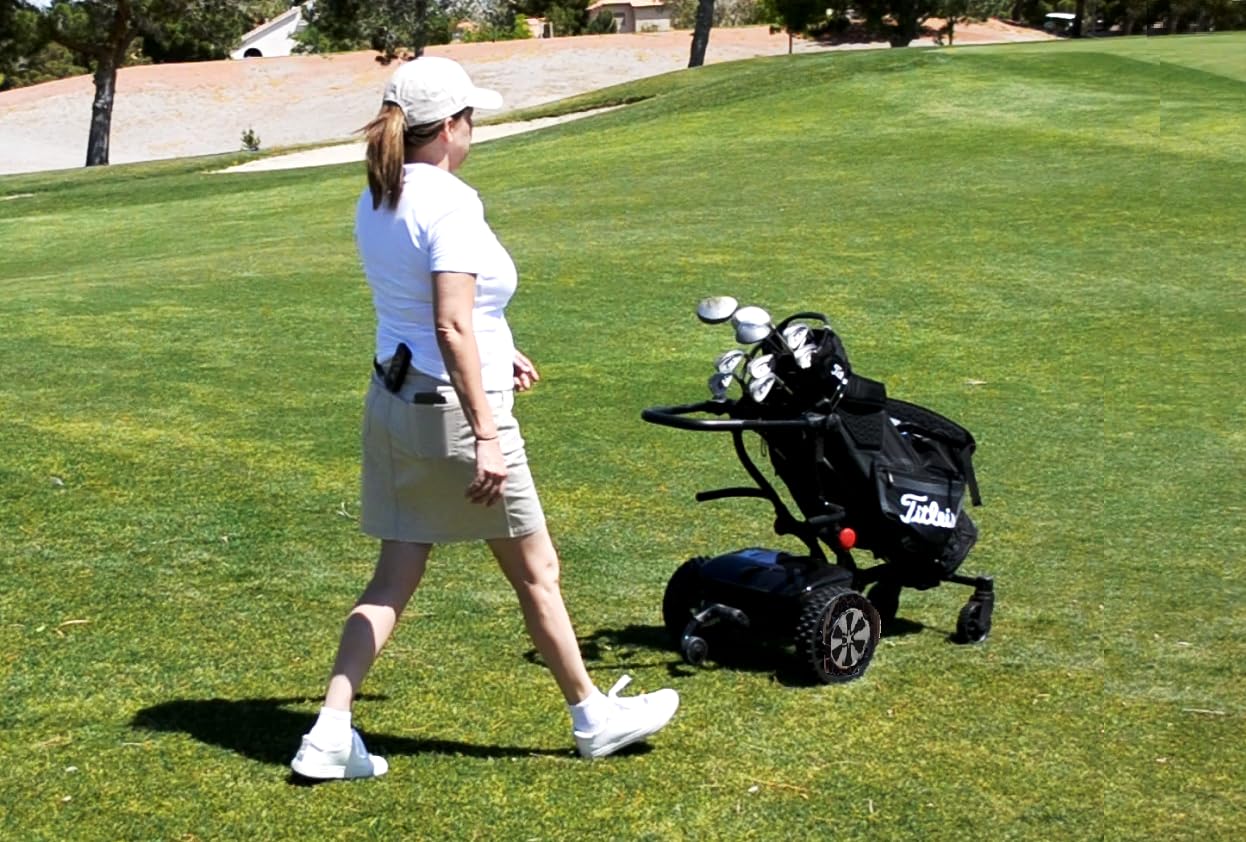 CaddyTrek R2 Electric Golf Follow Cart (Black)